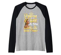 Stepping Into My 60Th Birthday Afro Woman Religious Birthday Raglan Baseball Tee