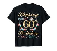 Stepping Into My 60th Birthday Like A Queen Boss Bday Party T-Shirt