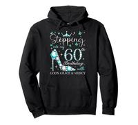 Stepping Into My 60th Birthday With God's Grace & Mercy Pullover Hoodie