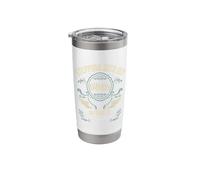 Stepping into My 68th Birthday Religious Bday Party Theme Stainless Steel Insulated Tumbler