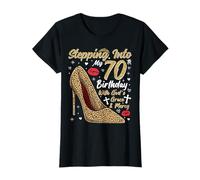 Stepping Into My 70th Birthday with God's Grace and Mercy T-Shirt