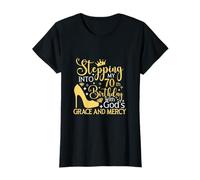 Stepping Into My 70th Birthday With Gods Grace And Mercy T-Shirt