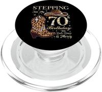 Stepping Into My 70th Birthday With God's Grace & Mercy PopSockets PopGrip for MagSafe