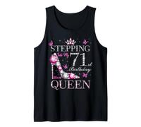 Stepping Into My 71st Birthday Like A Queen 71 Years Old Tank Top