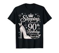 Stepping Into My 90th Birthday with God's Grace & Mercy T-Shirt