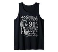 Stepping Into My 91st Birthday with God's Grace & Mercy Tank Top