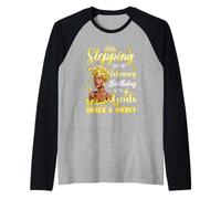 Stepping Into My February Birthday Afro Woman Religious Bday Raglan Baseball Tee