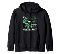 Stepping into My March Birthday Women Girls March Bday Party Zip Hoodie