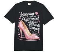 Stepping Into My Retirement with God's Grace and Mercy Comfort Colors Adult Heavyweight T-Shirt
