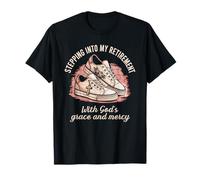 Stepping Into My Retirement With God's Grace And Mercy Retro T-Shirt