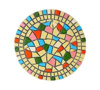 Stepping Stone Garden Decorative Stones, Garden Stepping Stones for Patio Pathways and Steps, Polished River Stones for Yard Decor, Suitable for Porches, Gardens, Lawns, and Yards(Beige,34x34cm)