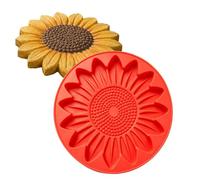 Stepping Stone Molds, Round DIY Path Paver Cement Mould, Sunflower Mold