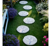 Stepping Stone， Stylish Dimensional Outdoor Décor Step Stones, Patio Pond Areas/Pathways/Lawns Yard Art Ornament(6PCS)