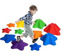 Stepping Stones for Kids, 11pcs Balance Stones Anti-Slip Balance Blocks Indoor & Outdoor Kids Fitness Equipment Develop Balance Coordination and Strength