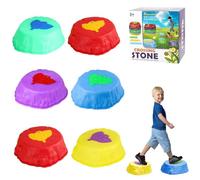 Stepping Stones for Kids - 6 PCS Light Up Sensory Stepping Stones, Balance Beam for Toddler Play, Outdoor Indoor Obstacle Course, Stepping Stone Kids Sensory Toy for Coordination & Motor Skills