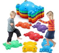 Stepping Stones for Kids, 6Pcs Non-Slip Balance River Stones, Frog Jumping Stone, Indoor & Outdoor Toys, Balance Stones, Promoting Toddler's Coordination Skills