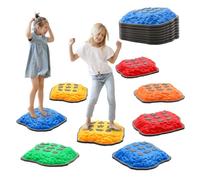 Stepping Stones for Kids,8 PCS Durable Non-Slip Sensory Balance Stones,Promoting Children's Coordination and Motor Skills,Obstacle Course,Gifts for 3+,Indoor & Outdoor Play Set