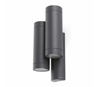 STEPS 4L Double Outdoor Wall Lamp Dark Gray