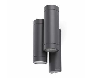 STEPS 4L Double Outdoor Wall Lamp Dark Gray