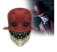 stepsin Crooked Man Mask Horror Zombie Demon Mask Scary Halloween Mask Cosplay Costume Prop for Adults