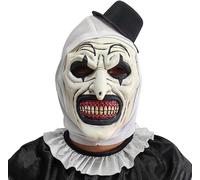 stepsin Terrifying Art the Clown Mask Scary Bloody Halloween Cosplay Mask Killer Joker Masquerade Costume Props for Adults