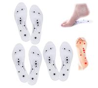 Stepsoothe Far Infrared Acupressure Insoles, Foot Massage Magnetic Insoles, Magnetic Insoles with Arch, Anti Fatigue Insoles, Acupressure Magnetic Shoe Insoles (40-44, 3pcs)