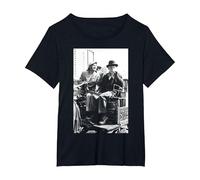 Steptoe and Son Wilfrid Brambell & Harry H Corbett 1974 T-Shirt, Women's Plus, Black, 6X