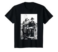 Steptoe and Son Wilfrid Brambell & Harry H Corbett 1974 T-Shirt, Youth, Black, Medium