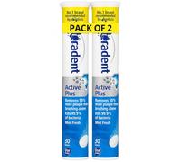 Stera Dent Active Plus Denture Cleaning Tablets, Pack of 2 x 30 Tablets | 3-Minute Deep Clean; Powerful Plaque Removal; Fresh & Hygienic Denture Care, Mint Fresh
