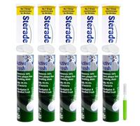 Steradent 5 Pack Active Fresh Denture Cleaning Tablets - 150 Tablets, False Teeth Cleaner, Retainer, Denture & Mouth Guard Sterilising Tablets, Multipack Bundle for Fresh Hygiene and Stain Removal