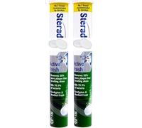 Steradent Active Fresh Denture Cleaning Tablets 60 - Pack of 2 | Removes Stains, Plaque & Tartar | Antibacterial Effervescent Tablets for Dentures, Retainers, Mouth Guards