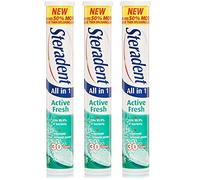 Steradent Active Fresh Denture Daily Cleaner, 30 Tablets (Pack of 3 Tubes)