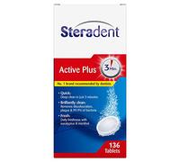 Steradent Active Plus Denture Cleaner Menthol - 136 Tablets