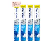 Steradent Active Plus Denture Cleaning Tablets - 4 Pack (120 Tablets) + Thank You Card | Bundle by E-FICCI