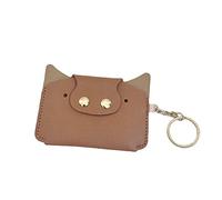 Sterculia Birth Control Pill Case PU Leather Medicine Holder (Brown)