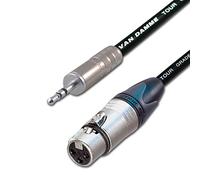 Stereo 3.5mm Mini Jack to Mono Female XLR Cable. DSLR Microphone Input lead. 1m (1m, Black)
