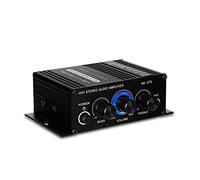 Stereo Amplifier, Portable Dual Channel Input with 3.5mm AUX, Car Audio Amplifier for Home, Travel, Outdoor Use