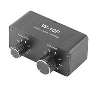 Stereo Amplifier with 3.5mm AUX and Jack, Mini Headphone Amplifier for Low Volume Devices, Compact Metal Volume Controller for TV Phone MP3 Speaker Systems