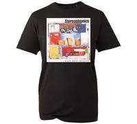 Stereo Art Phonics Vibrant T-Shirt, Funny Retro Welsh Rock Band Music Lover Fan Concert Shirt, Gift Unisex Tee Top (Black, L)