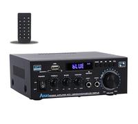 Stereo Audio AK45 Amplifier,300W Home 2 Channel Wireless Bluetooth 5.0 Power Amplifier System, Home Amplifiers FM Radio, USB, SD Card, with Remote Control Home Theater Audio Stereo System