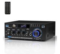 Stereo Audio Amplifier AK45 Bluetooth Receiver for Home Stereo, 400W 2 Channel Wireless Bluetooth 5.0 Power Amplifier System with FM Radio, USB, SD Card, and Remote Control