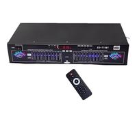 Stereo Audio Eq Equalizer, 20-band Graphic Equalizer, with Remote Control, Low/mid/treble Adjustment, Led Dynamic Display Display, for Recording Studio