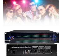 Stereo Audio Mixer, Equalizer,31 Band Balanced Effect Controller DJ Digital Mixer Processor DSP Feedback Eliminator Stage (888s)