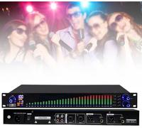 Stereo Audio Mixer, Equalizer,31 Band Balanced Effect Controller DJ Digital Mixer Processor DSP Feedback Eliminator Stage (777s)