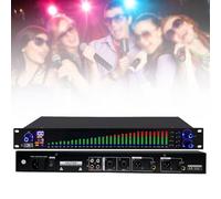 Stereo Audio Mixer,Graphic Equalizer,31 Band Balanced Effect Controller DJ Digital Mixer Processor DSP Feedback Eliminator Stage Enhanced Live Production (Color : EQ-777S)
