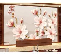 Stereo Beautiful Warm Pink Flower 3D Wallpaper Luxury Home Dining Decor Paste Sofa Living Room The Wall for Bedroom Mural-200cm×140cm