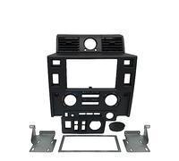 Stereo Double 2 Din Dash Kit Dashboard Center Console For Land For Rover For Defender Car Radio Fascia(GLOSSY BLACK)