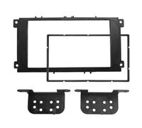 Stereo Double Din Black Facia Fascia Panel with Two Surround Adapter Brackets Fit for Ford Focus 2007 - 2011