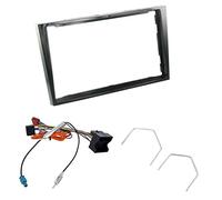 STEREO DOUBLE DIN FACIA FASCIA PANEL PIANO BLACK FITTING KIT ISO WIRING HARNESS AERIAL ADAPTOR RELEASE KEYS FOR VAUXHALL ASTRA CORSA ZAFIRA