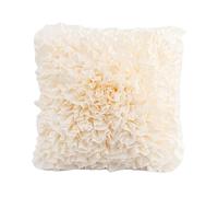 Stereo Flower Throw Pillow Cover Aesthetic Decorative Floral Pillow Case Round Cushion Covers Handmade Pillowcase for Car Bed Couch Sofa Bedroom Living Room Chair ( Color : White , Size : Square-45*45